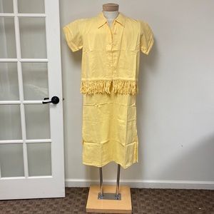 NWT! 2 pc fringe jacket dress